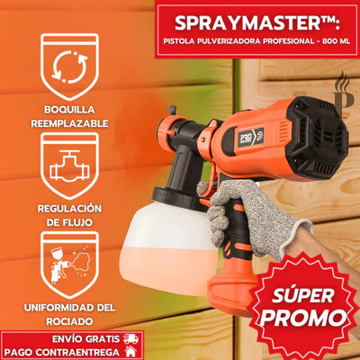 SprayMaster - Pistola de Pintura Profesional con Compresor Especializado