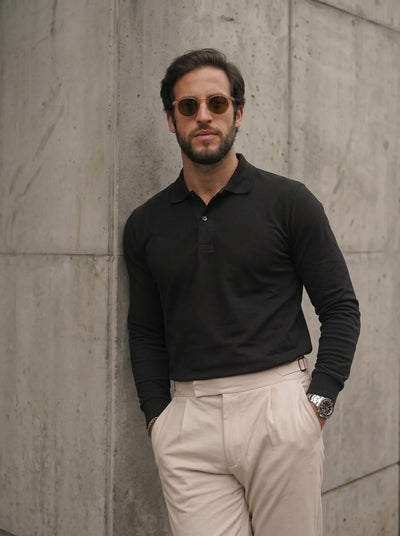Camisa Lacoste Polo Manga Larga Premium | 40% OFF  |