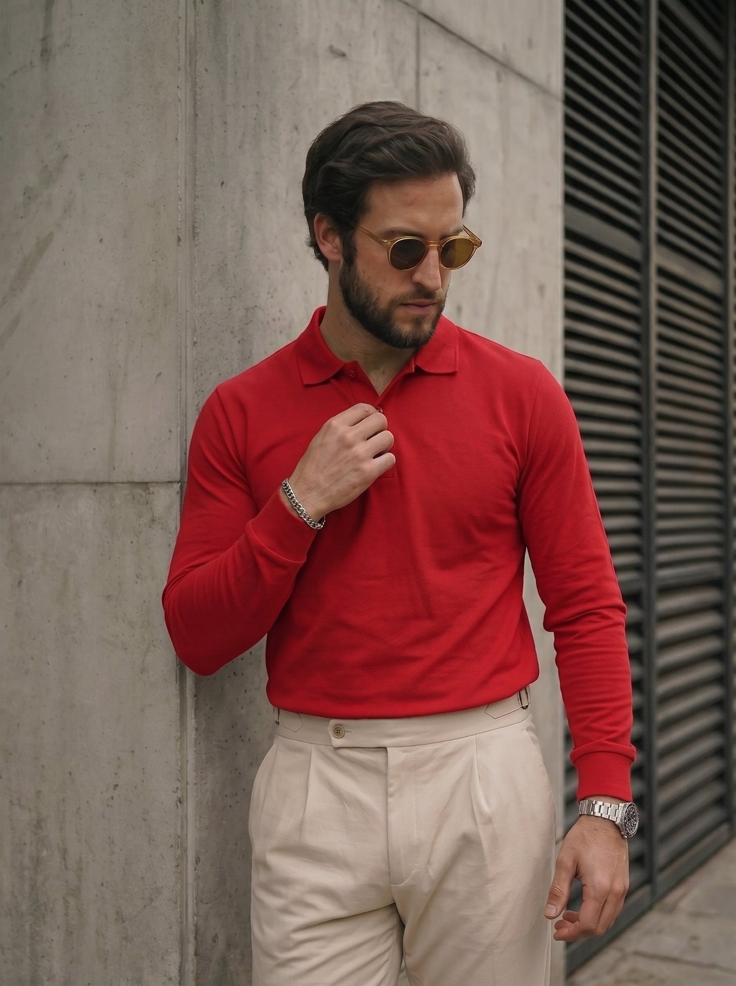 Camisa Lacoste Polo Manga Larga Premium | 40% OFF  |