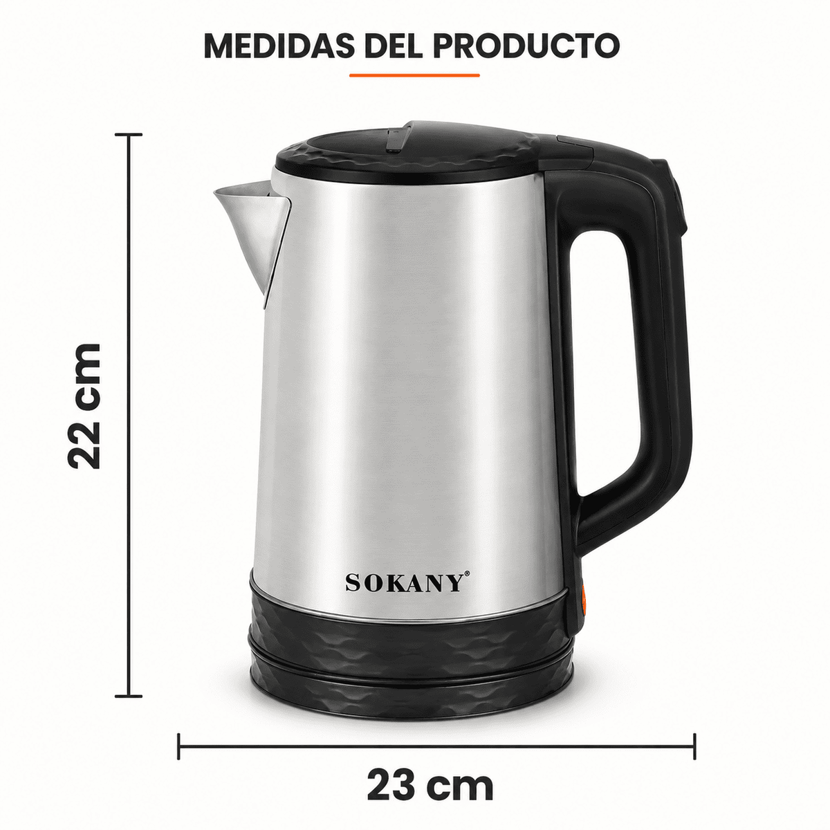 Hervidor Eléctrico de Acero Inoxidable SOKANY |OFERTA DE LA SEMANA|